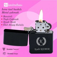 Zippo Benzinli Metal Çakmak