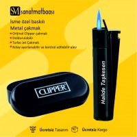 Siyah Clipper Manyetolu Jet Çakmak